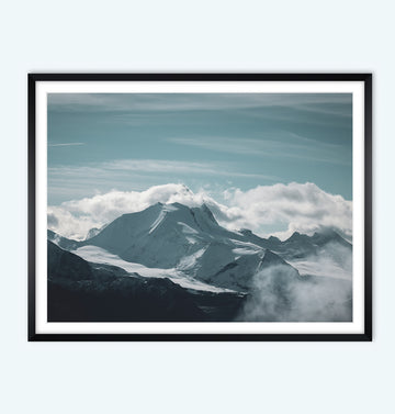 Weisshorn in Wolken - Fine Art Print